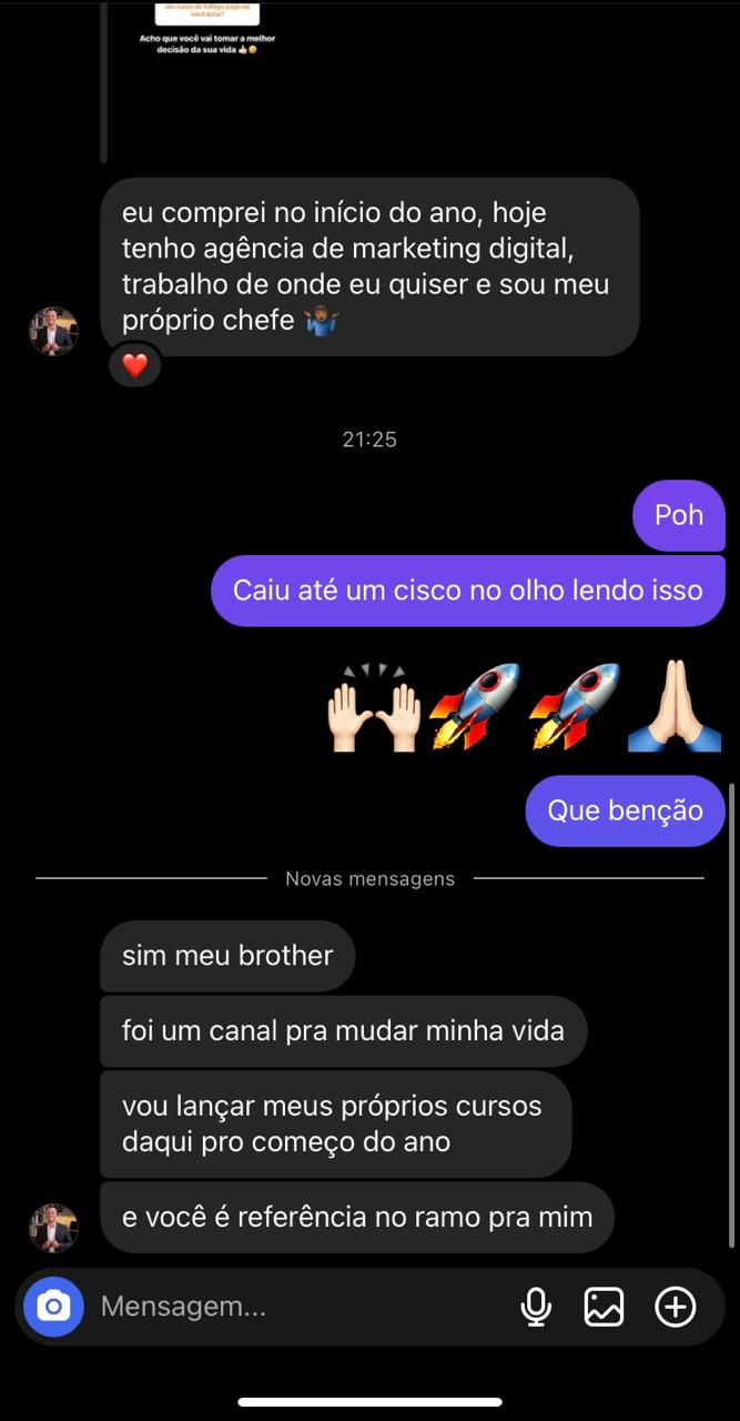 Depoimento de aluno Domine Tráfego