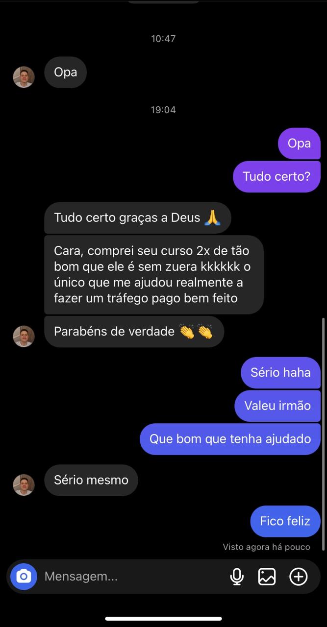Depoimento de aluno Domine Tráfego