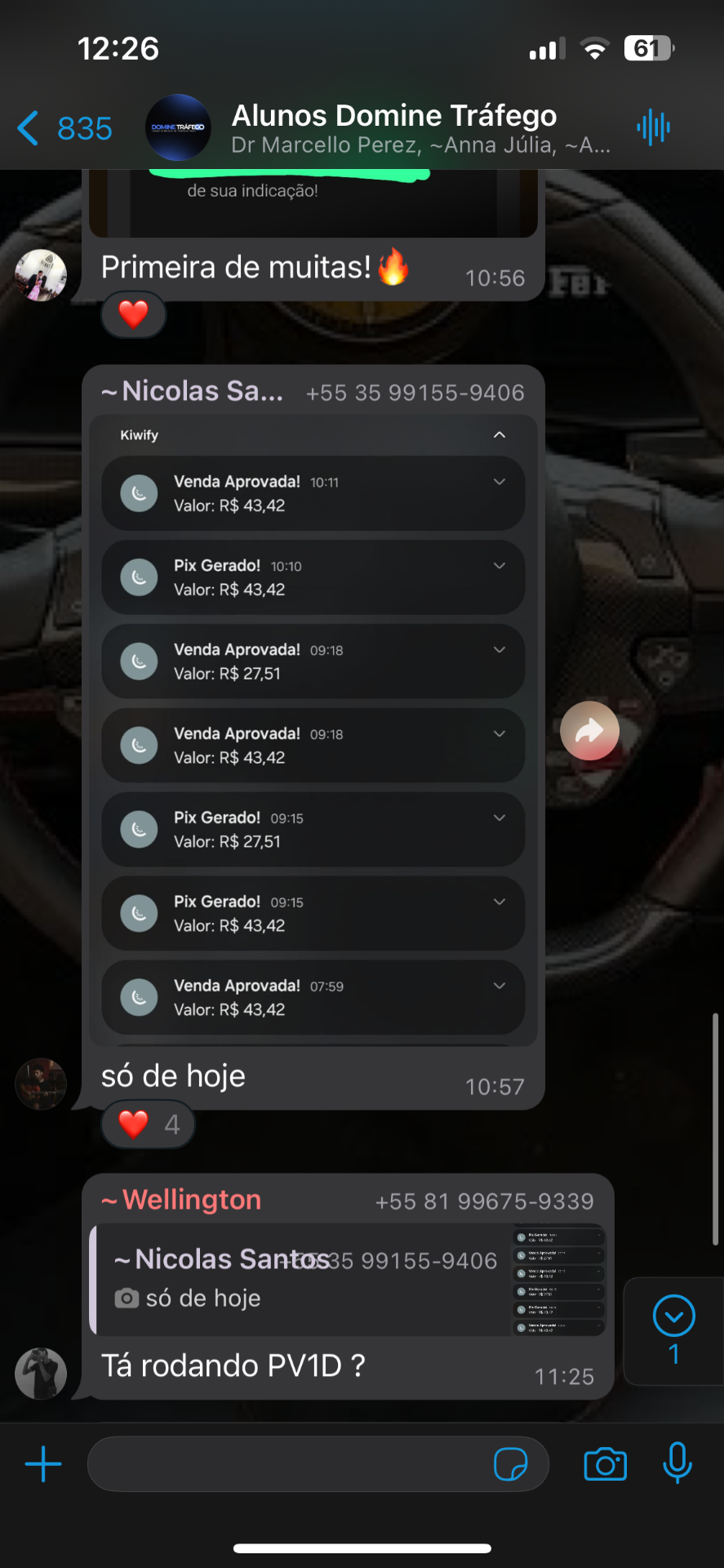 Resultado de aluno Domine Tráfego