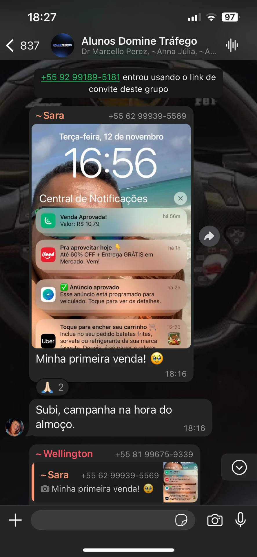 Depoimento de aluno Domine Tráfego
