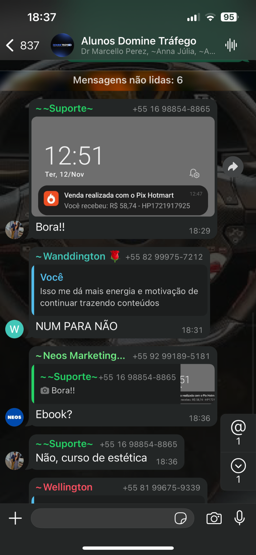 Resultado de aluno Domine Tráfego